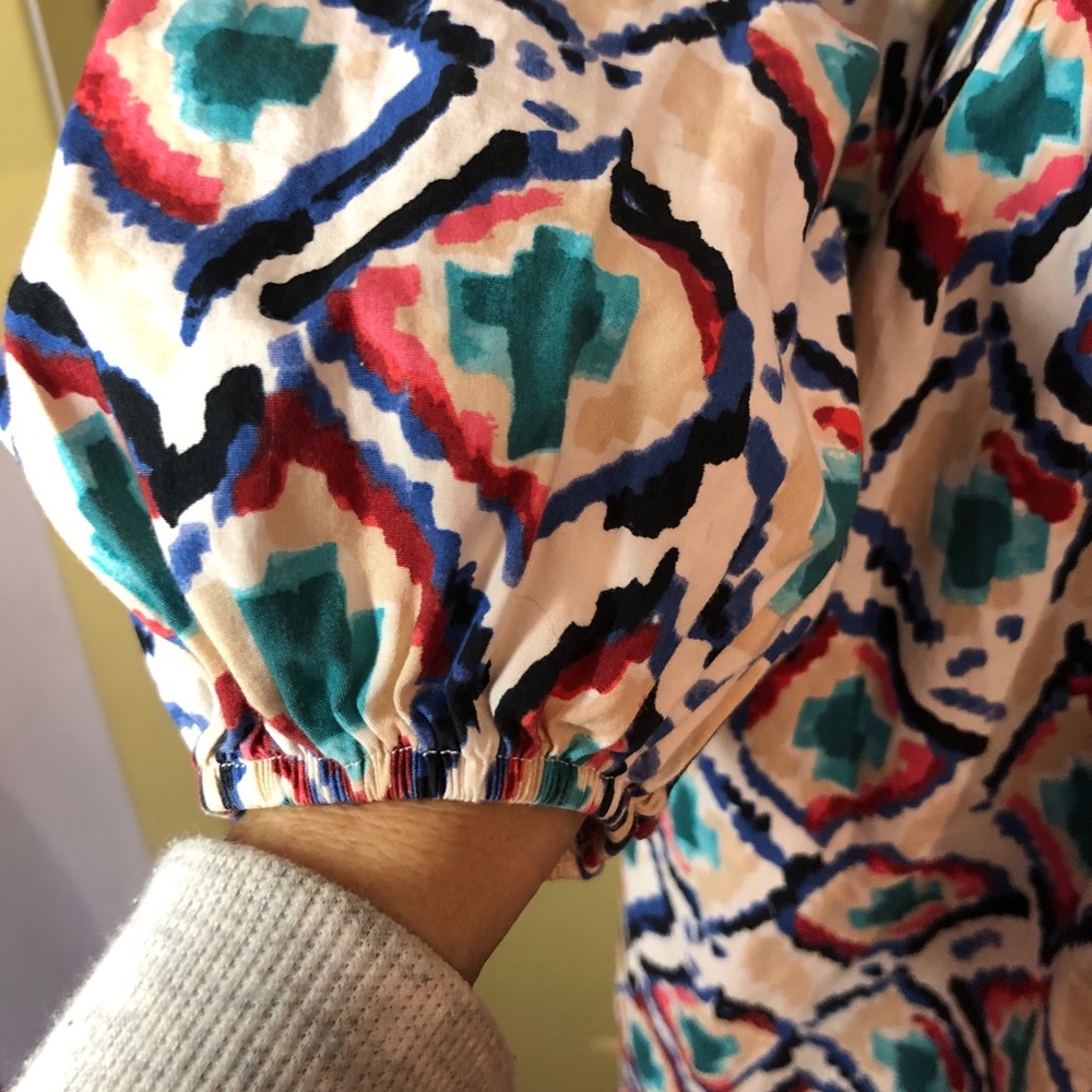 Maeve Multicolor Geometric Midi Dress - Picture 14 of 14